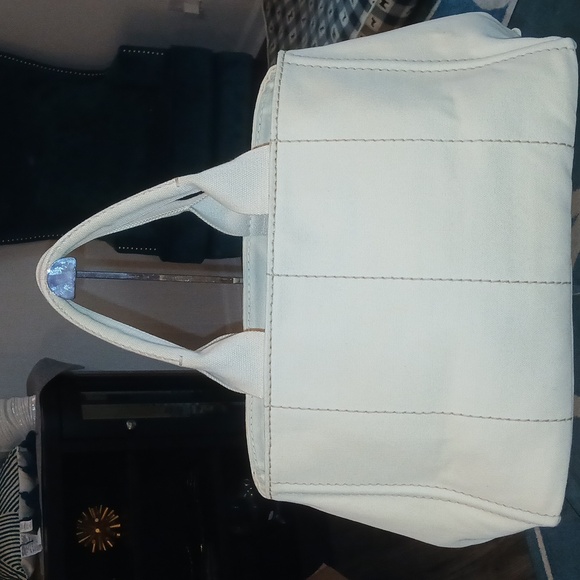 Prada Milano canapa euc canvas tote bag - Picture 2 of 16